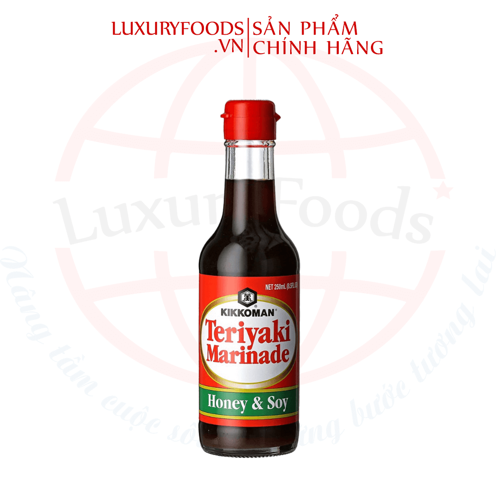 Sốt Tẩm Ướp Teriyaki Mật Ong & Nước Tương Hiệu Kikkoman 250ml