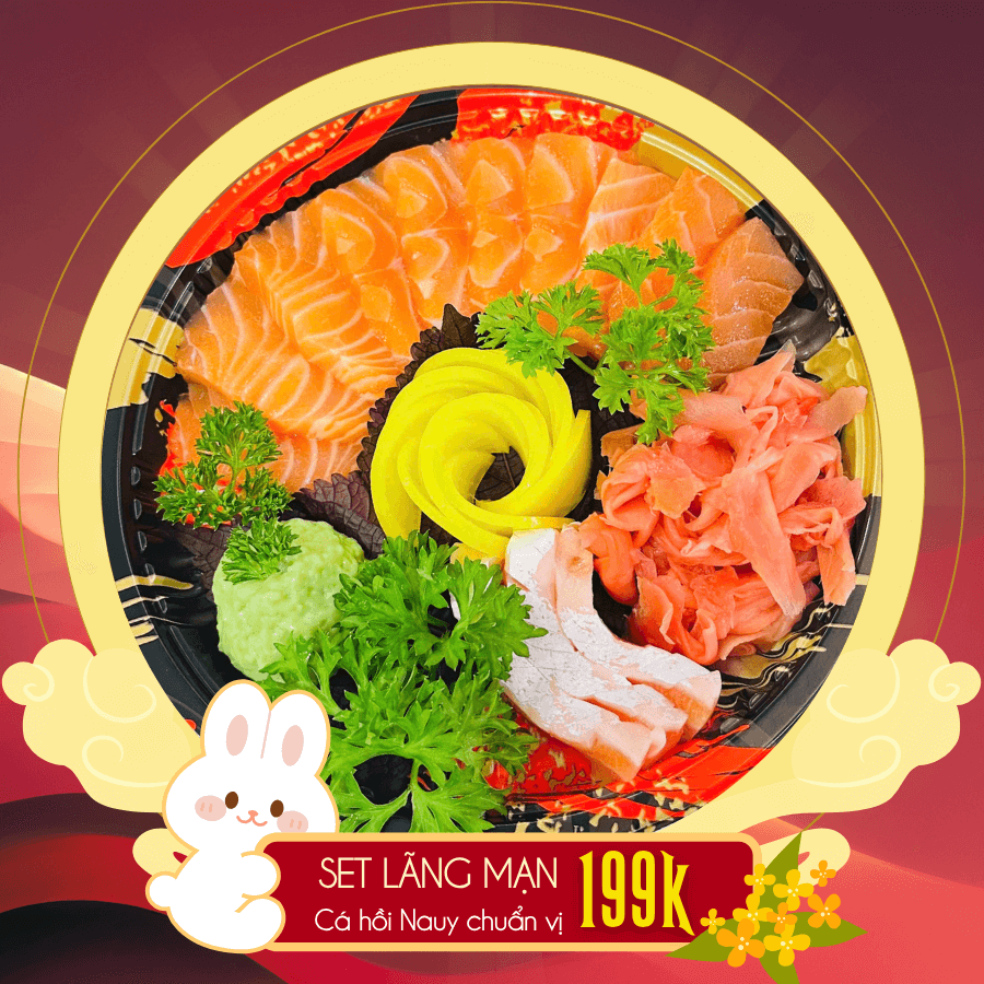 Set lãng mạng - Cá hồi Na Uy chuẩn vị