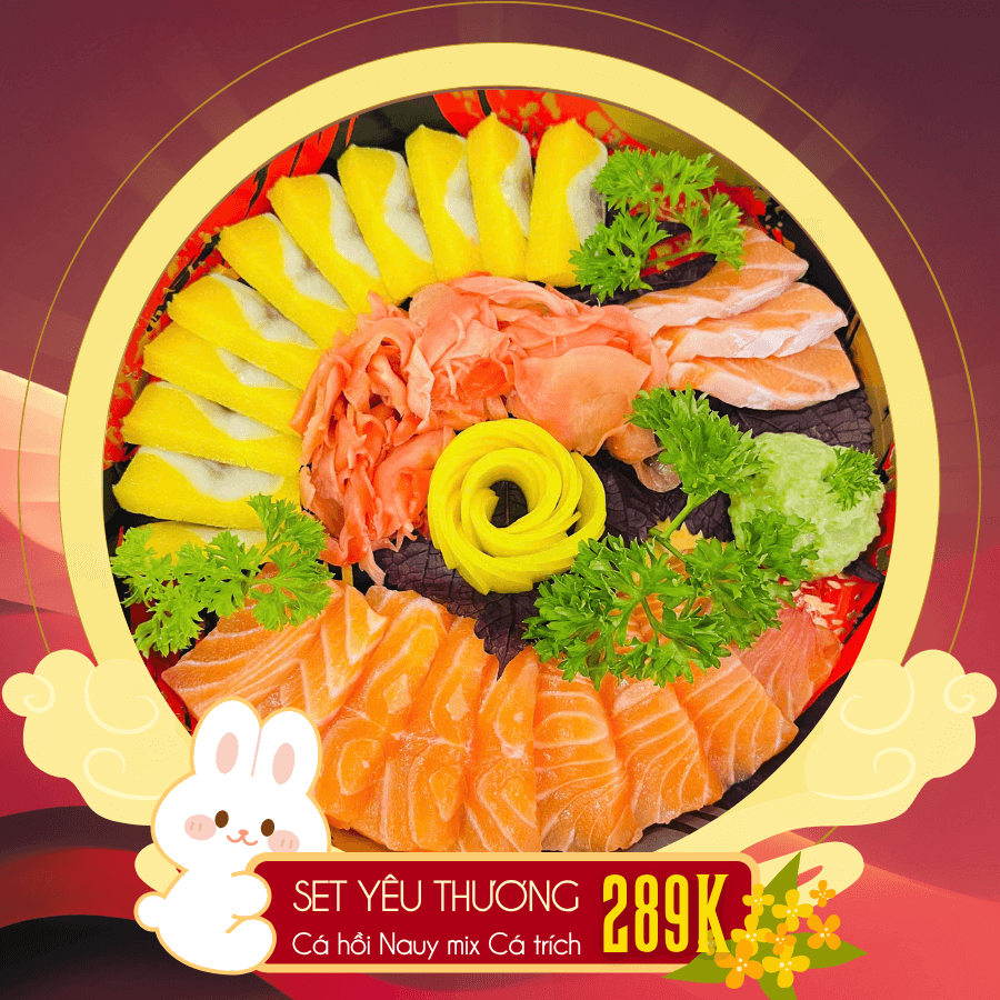 Set Yêu Thương - Cá hồi NA Uy mix cá trích