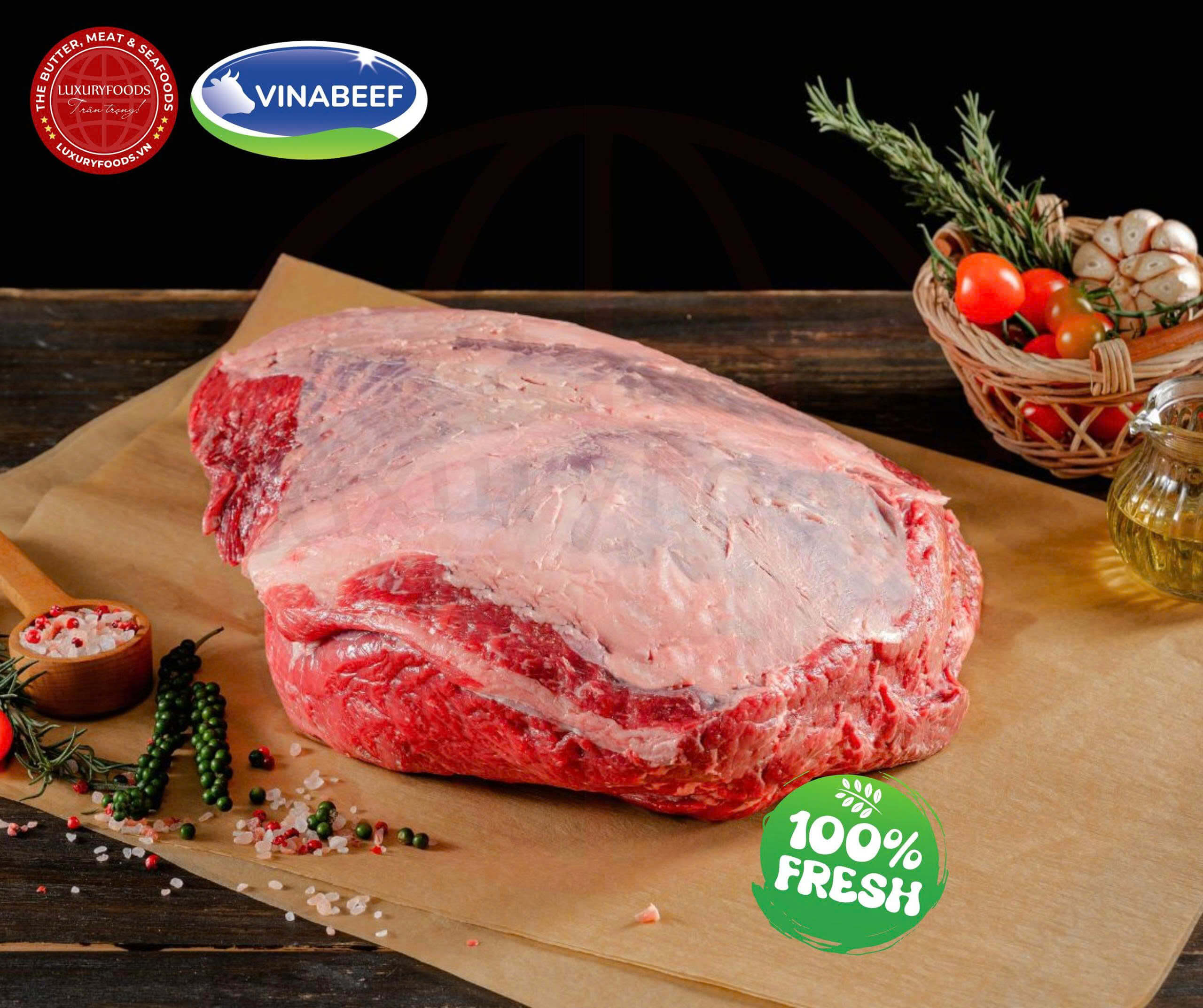 Bắp Bò Mát Vinabeef Nguyên Tảng – Thịt Bò Việt Nam Chuẩn Nhật Bản - Ảnh 3